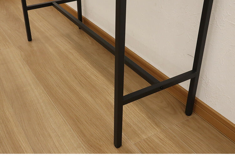 カウンターテーブル 棚付き 幅100×奥行き40cm カウンター ハイテーブル カウンターデスク スリム パソコンデスク テレワーク 在宅勤務 対面 収納 テーブル(代引不可)