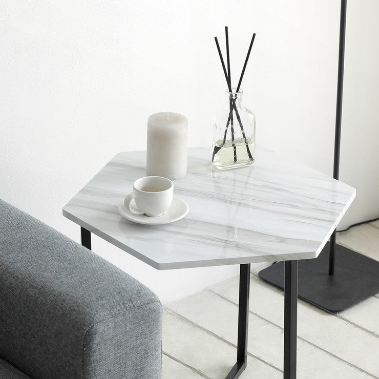 roomnhome ルームアンドホーム ノルディック 六角テーブル 六角形 テーブル サイドテーブル 脇机 ソファサイド ベッドサイド 机(代引不可)