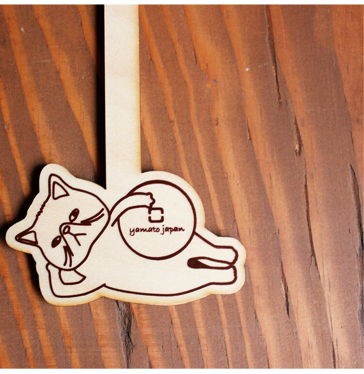 振り子時計 CATS clock 時計 壁時計 壁掛け時計 ねこ 木製 日本製 おしゃれ かわいい 振り子 ネコ 猫 イラスト 木 インテリア 秒針あり プレゼント yamato japan