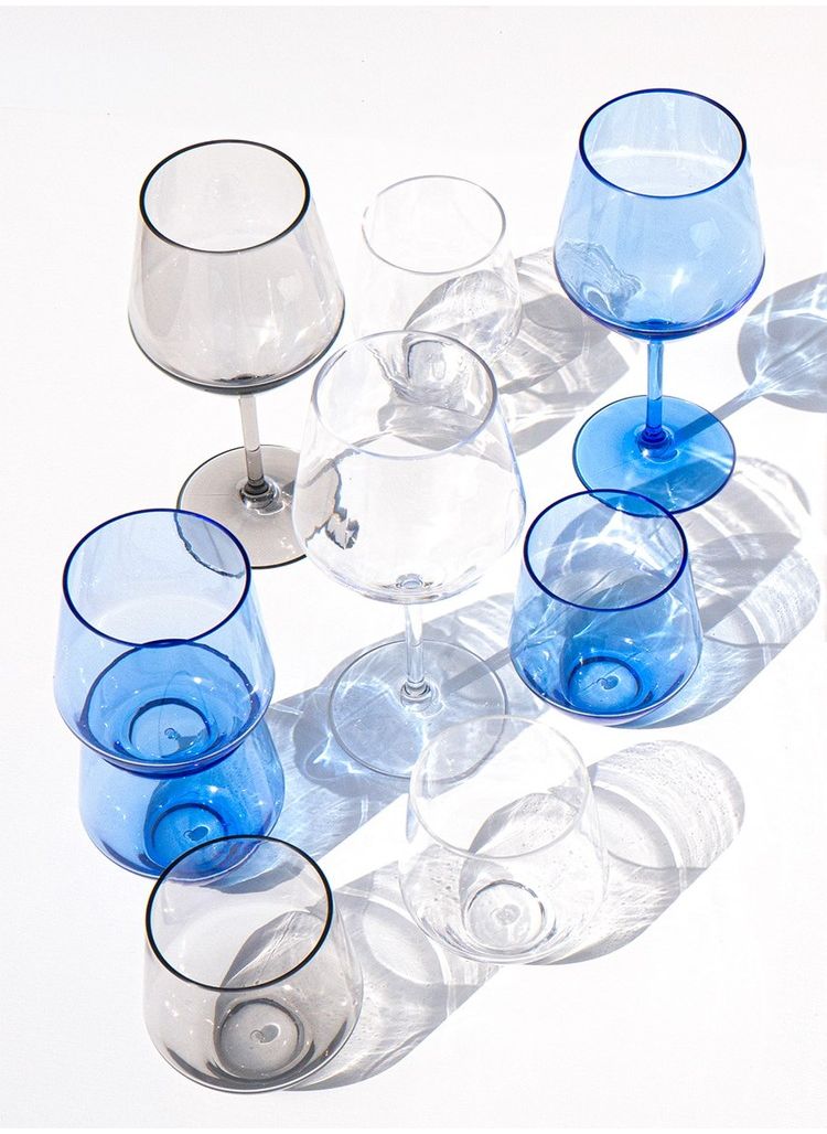 アングル ステムレスグラス 530ml クリア DK24089383 ABODE Homeware MS樹脂 9.7×9.7×11.5cm 532ml 0~80℃ 食洗機対応 耐衝撃性 割れにくいグラス(代引不可)