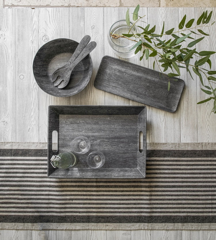 planta 木目調 ローボウル 19cm ブラック ターホン TarHong メラミン食器 19cm 割れにくい おしゃれ 食洗機対応 ボウル お皿 深皿 エコ 可愛い 電子レンジ不可 食洗機対応(代引不可)