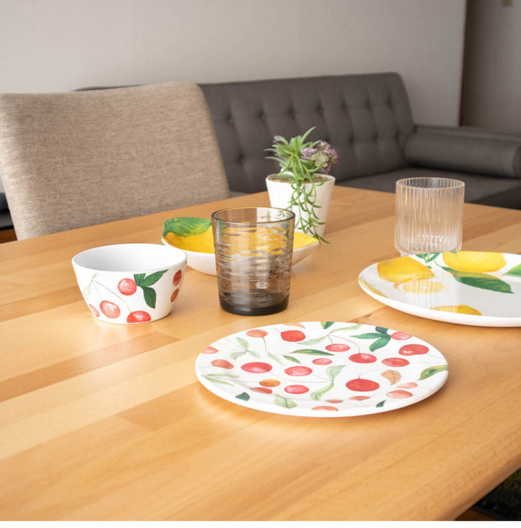 ベリーズ&チェリーズ 13点セット メラミン食器 割れにくい おしゃれ 食洗機対応 ボウル お皿 深皿 可愛い 電子レンジ不可 食洗機対応 食器セット プレート(代引不可)