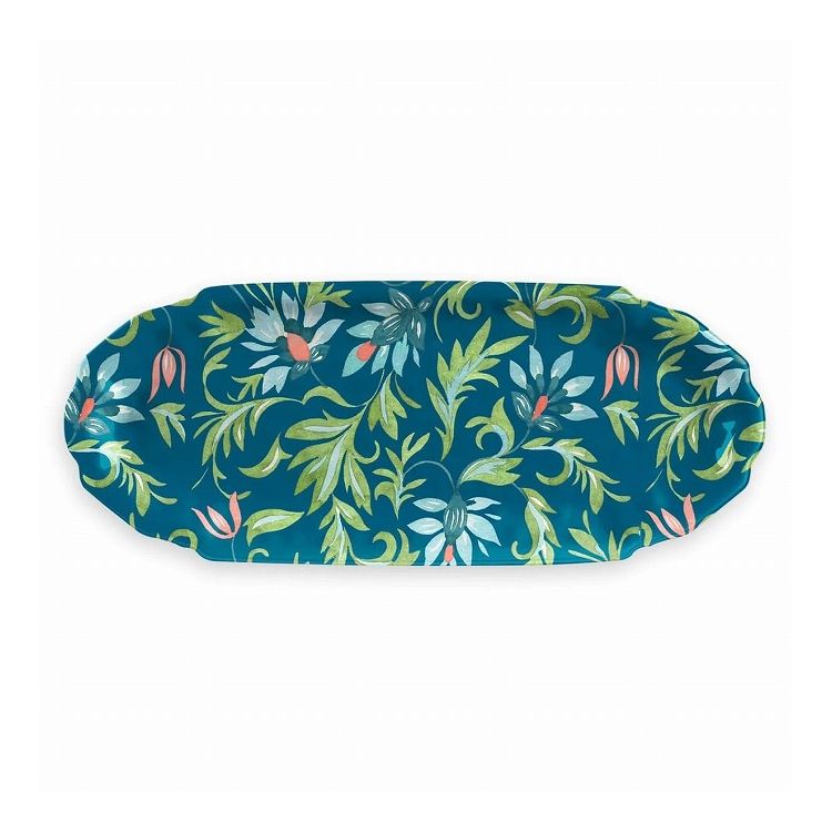 シノワズリボタニカル アペタイザーオーバルトレイ 47cm ターホン TarHong トレー 47cm プレート トレイ お盆 メラミン食器 割れにくい おしゃれ 食洗機対応 パーティー 大皿 可愛い(代引不可)