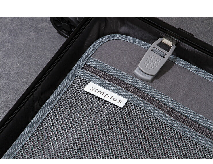 スーツケース SSサイズ 機内持ち込み TSAロック 軽量 ポリカーボネート100% Wキャスター ホワイト ブラック シルバー 出張 旅行 おしゃれ キャリーケース キャリーバッグ simplus シンプラス SP-TC01SS