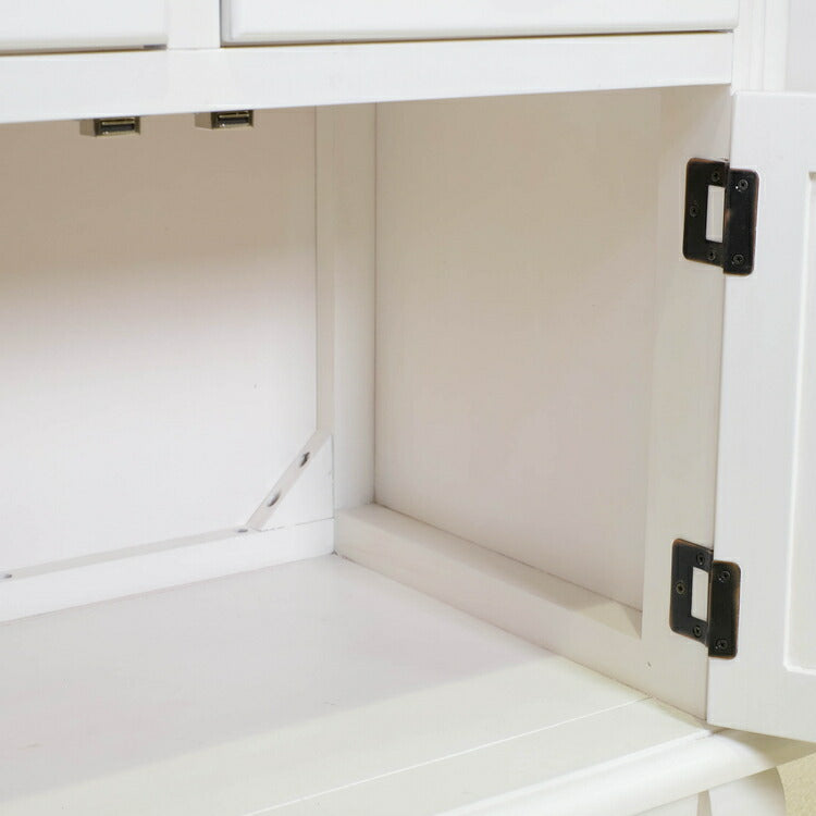 キャビネット 幅75cm マホガ二ー材 完成品 ホワイト 高級感 エレガント ホワイト ミニチェスト ローチェスト タンス チェスト 収納 天然木 木製 引き出し 大容量 コンパクト 省スペース 上品 優雅(代引不可)