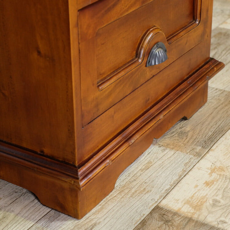チェスト 幅54cm ヴィンテージ 天然木 完成品 マホガニー 高級感 収納家具 おしゃれ インテリア 木製 収納 引き出し 衣装ケース 洋服 衣類 リビング ダイニング コロニアル(代引不可)