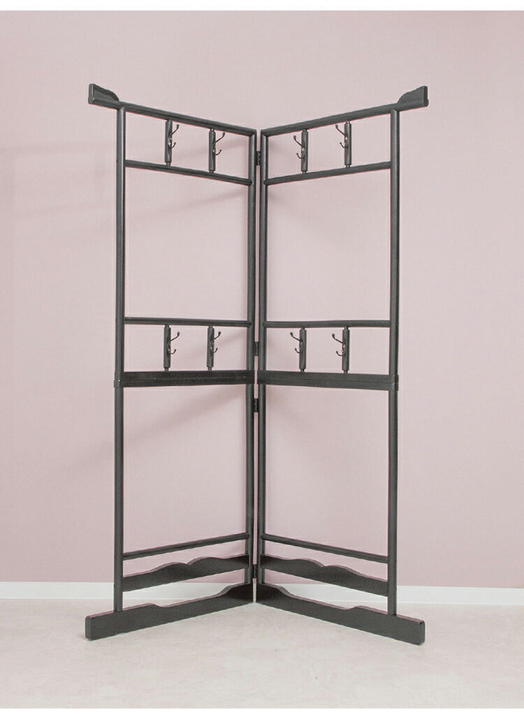 ハンガーラック 衣桁 二段タイプ 和服 和室 向け 耐荷重15kg 洋服掛け 衣桁 クローゼット 衣替え 片付け 衣類収納 ハンガーラック(代引不可)