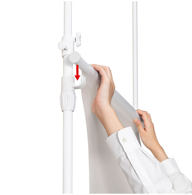 セキスイ つっぱり式パーテーション PT-1 積水樹脂 間仕切り スクリーン 突っ張り つっぱり コンパクト 省スペース 半透明 物干し(代引不可)