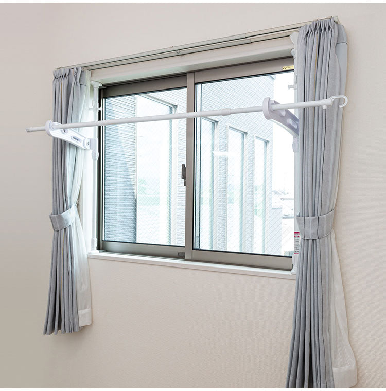 セキスイ つっぱり式窓枠物干し 高さ90~150cm TM-K1W 積水樹脂 物干し ものほし 干し台(代引不可)