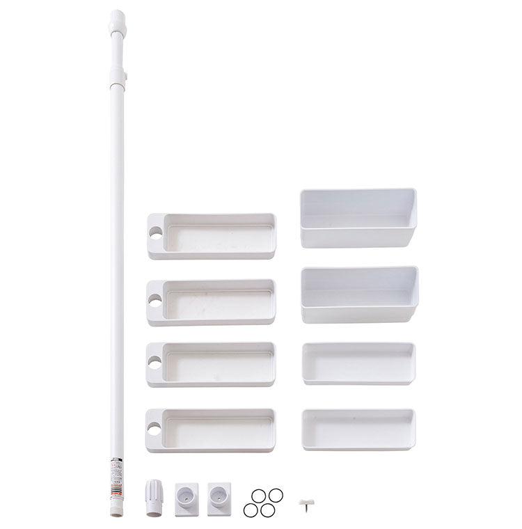 セキスイ つっぱり式スリムラック TSR-SW 積水樹脂 突っ張り 収納 省スペース コンパクト(代引不可)