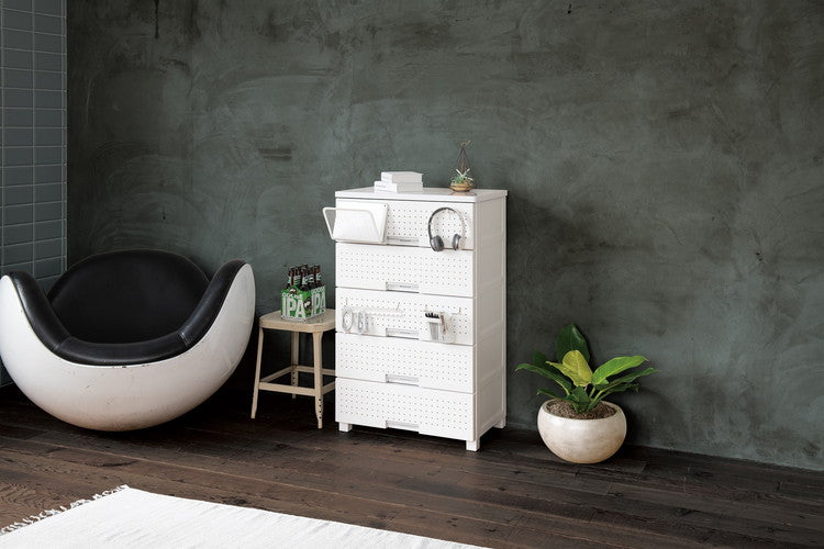 TENMA フィッツプラスデコ FD6505ホワイト ◇▼504-3007 110013905 1台 フィッツプラス デコ FD6505 チェスト 北欧 シンプル