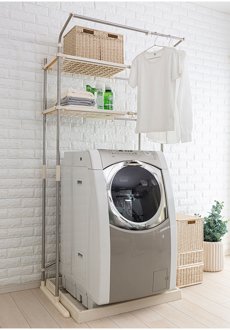 セキスイ ステンレス洗濯機ラック SSR-40 積水樹脂 洗濯機置き台 洗濯台 置き台 洗濯機ラック 排水パン 洗濯機パン(代引不可)