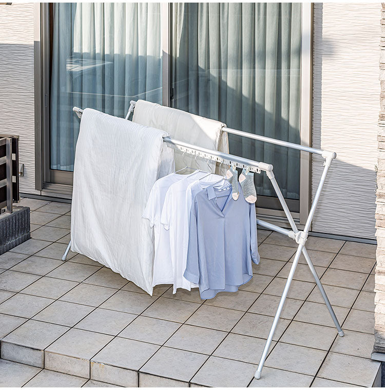 セキスイ 多機能アルミふとんほし AFDX-100LG 積水樹脂 物干し ものほし 干し台 布団干し(代引不可)