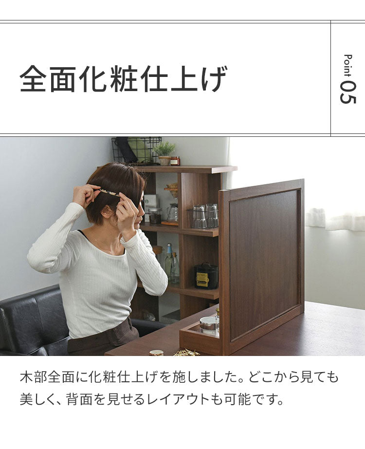卓上ミラー 木製 幅53cm 単品 置き型 トレー付 収納付 木目 ブラウン アイボリー ナチュラル ホワイト おしゃれ かわいい 北欧 オーク パイン シンプル インテリア 鏡 置き鏡 デスクミラー スタンドミラー(代引不可)