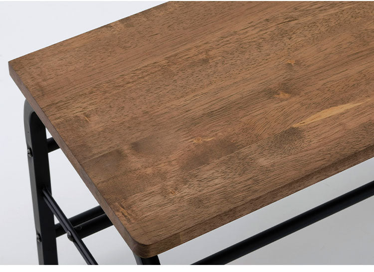 下村企販 日本製 燕三条 耐荷重100kg ラバーウッド玄関ベンチ 幅85cm 頑丈 棚付きベンチ 収納付き 玄関収納 玄関ベンチ シューズラック 腰掛け おしゃれ