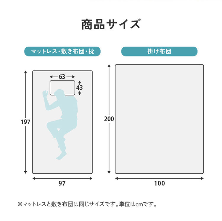 全部洗える 布団5点セット シングル 洗える高反発マットレス付き 厚さ4cm ほこりが出にくい 布団セット プロファイルウレタン 収納袋 洗える 掛け布団 敷き布団 枕 ピーチスキン 来客用 一人暮らし