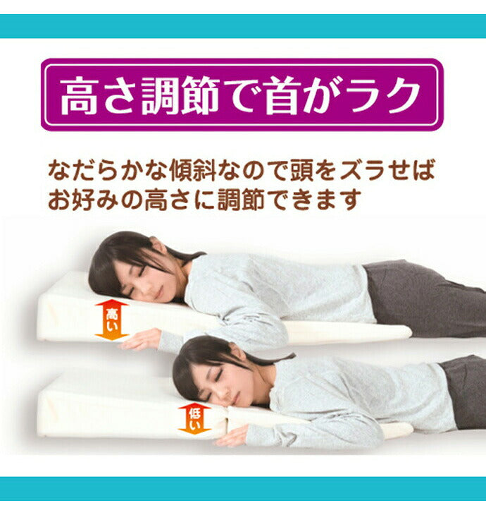 なだらか枕 55×90cm 逆流性食道炎 傾斜枕 折り畳み 低反発 足枕 三角枕 マットレス 高さ調節可能 枕 まくら マクラ プレゼント 贈り物 母の日 父の日 低反発 高反発 マット 傾斜(代引不可)