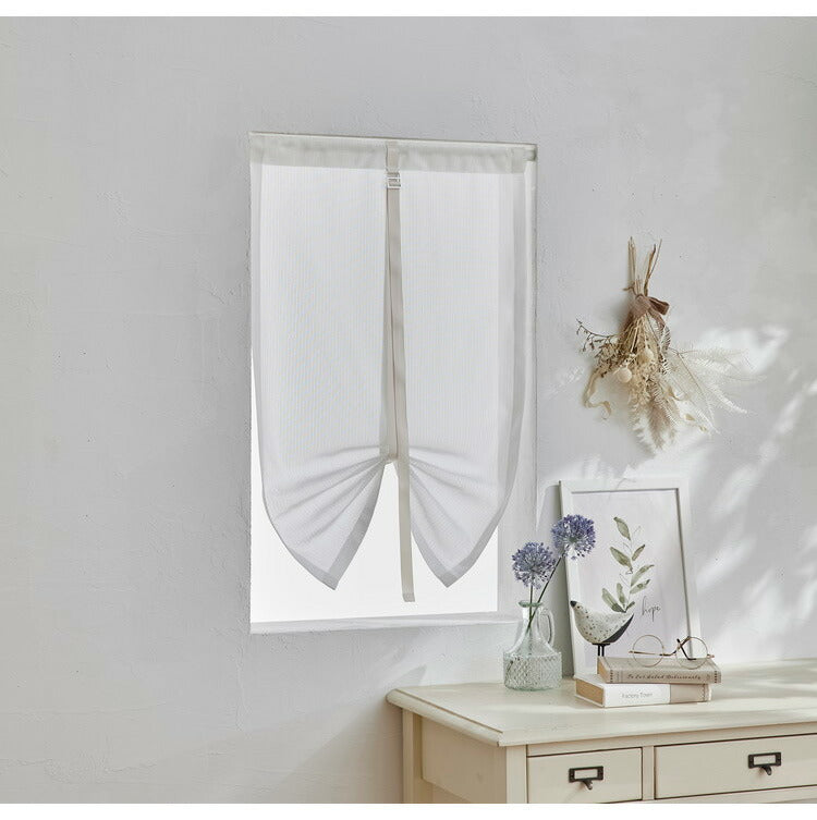 洗える 幅100cm レース カーテン 国産 北欧 かわいい おしゃれ リビング 新生活 一人暮らし 目隠し日本製 窓 インテリア シンプル ウォッシャブル ブロンシェ BLANCHE デザインライフ DESIGN LIFE(代引不可)