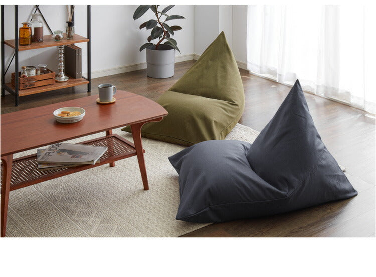 日本製 カバーリング ビーズクッション 巾着型 レゴリス Sサイズ 専用カバー 本体セット 洗えるカバー 同色 セット 国産 クッション おしゃれ コンパクト(代引不可)