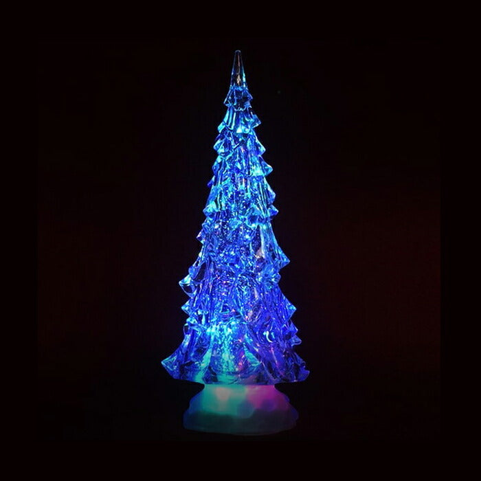 LED キラキラスノーツリー LEDウォーターツリー クリスマスツリー ミニツリー 卓上 ツリー イルミネーション WDL-1854