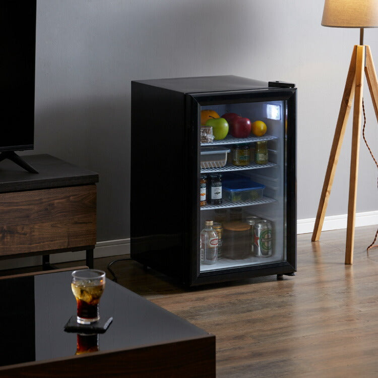 simplus シンプラス ディスプレイ冷蔵庫 68L SP-68DSL ショーケース仕様 冷蔵庫 店舗 業務用 家庭用 ガラス サブ 【メーカー1年保証】