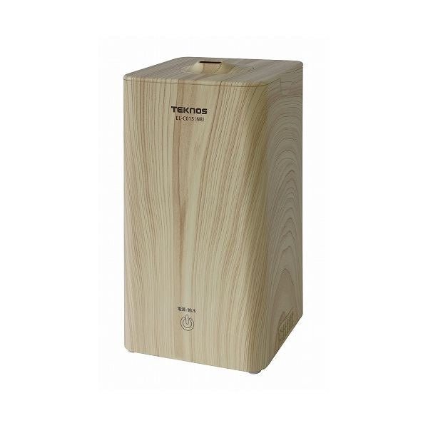 TEKNOS テクノス 超音波加湿器 1.0L 木目調ナチュラルブラウン EL-C015(NB) 暖房 冬 部屋 室内 あったか 冬物 器具 電気 家電