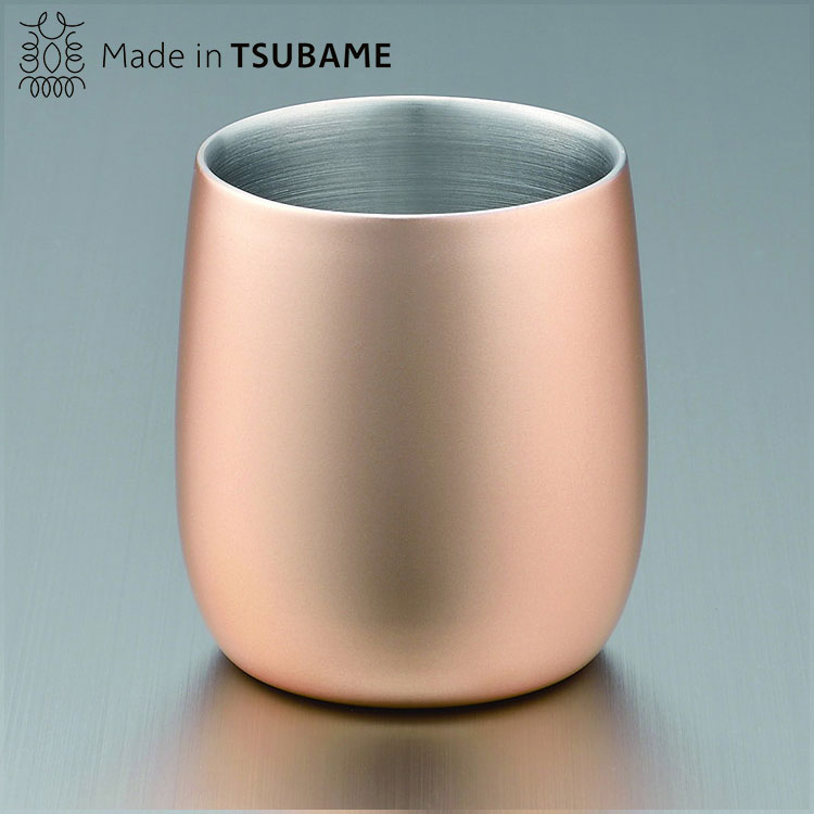 18-8ステンレス二重構造 エレガンス フリータンブラー シャンパンゴールド(代引不可)