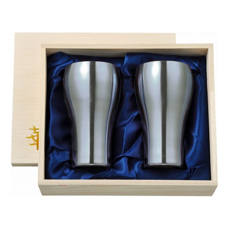 華タンブラー300ml2PC(艶消し桐箱セット)(代引不可)