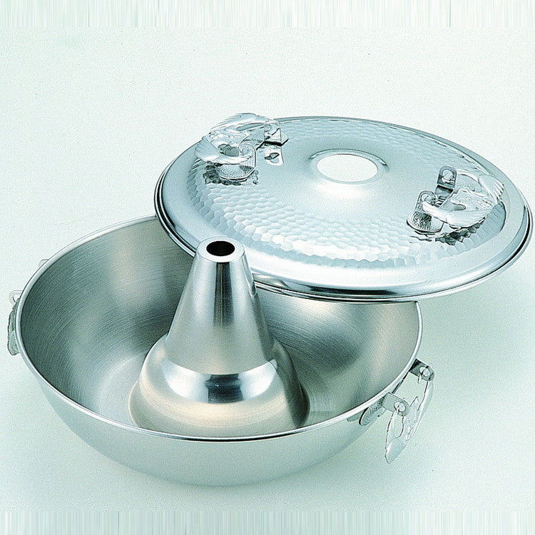 (ガス火対応)ステンレス製 しゃぶしゃぶ鍋 26cm(代引不可)