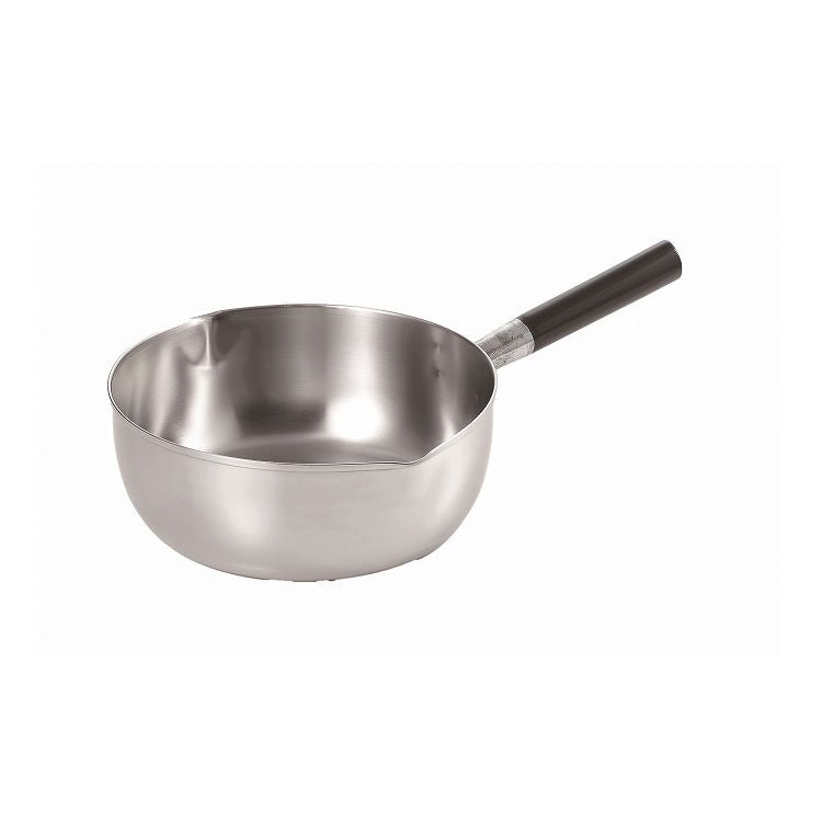 竹井器物 プロ仕様 三層鋼 行平鍋(目盛付)YK-255 24cm ※IH対応(100V(代引不可)