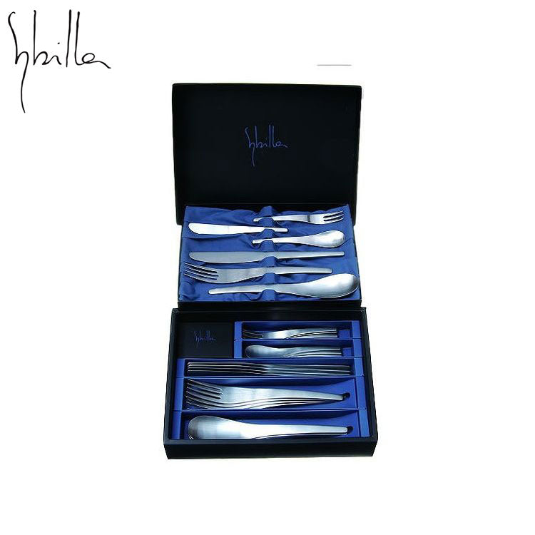 燕三条 カトラリーセット 26PC シビラ セプティマ ディナーセット 13-0ステンレス鋼 オールマット(全面つや消し)仕上 日本製(代引不可)