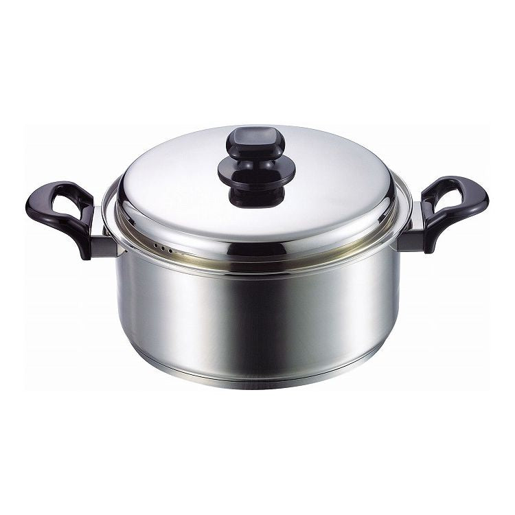 マイクレストII ステンレス両手鍋24cm(代引不可)