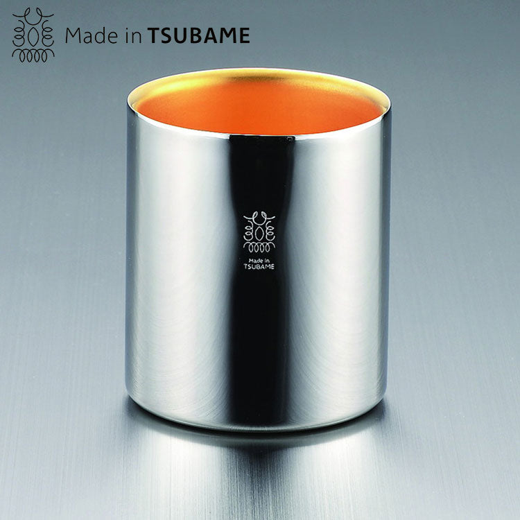 金の贅 18-8ステンレスW構造タンブラー250ml(内面24金メッキ)(代引不可)