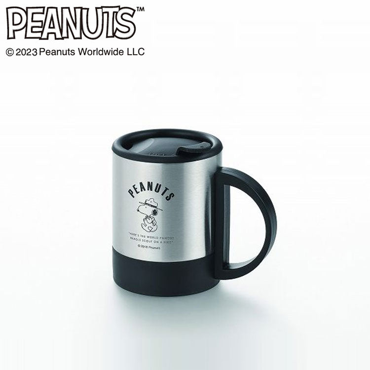 スヌーピー フタ付2重ステンレスマグ300ml(代引不可)