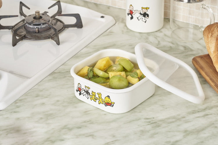 「OSAMU GOODS」ホーロースクエアストッカー キャラクター キッチン用品 かわいい(代引不可)