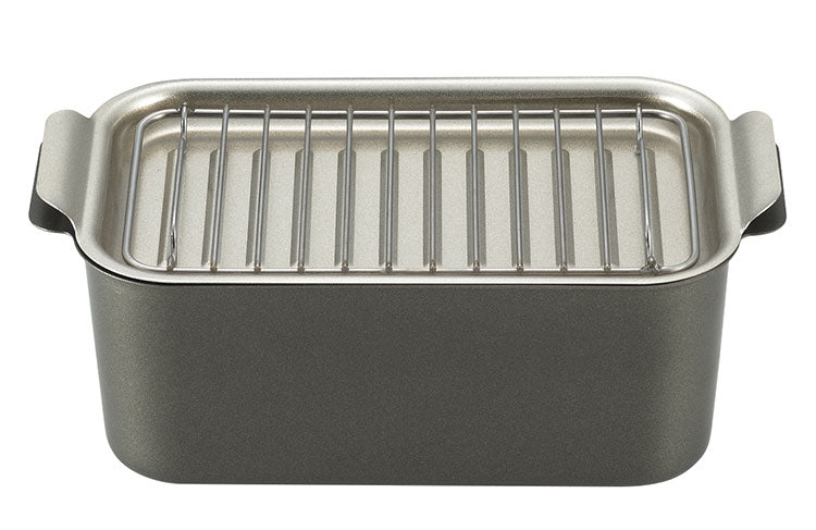 角型 天ぷら鍋 四角鍋 蓋付 食彩亭 TP-16 アミ 温度計 付 セット タマハシ 天ぷら 鍋 天麩羅 テンプラ フタ 兼 バット てんぷら鍋 長方形 油 節約 四角形 四角