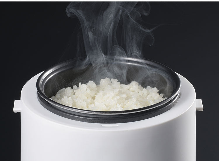 ERETTO "mono" ミニ炊飯器 小さい コンパクト 省スペース 0.5合から 炊ける 0.5合炊き ごはん 一人暮らし スイッチ 1つ 簡単 操作 炊飯 持ち手付き 持ち運びやすい かわいい おしゃれ(代引不可)