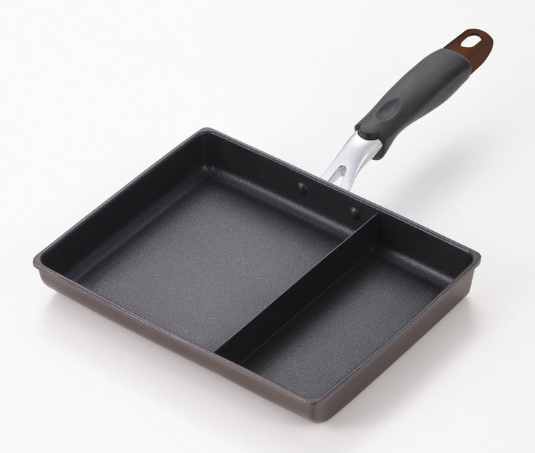 ネオ モーニングエッグパン IH対応 ツインパン 仕切り付き フッ素樹脂 加工 玉子焼 お弁当 時間短縮 卵焼き 卵焼き器 玉子焼器 エッグパン たまご焼き 炒め物 おかず 朝ごはん ガス対応(代引不可)