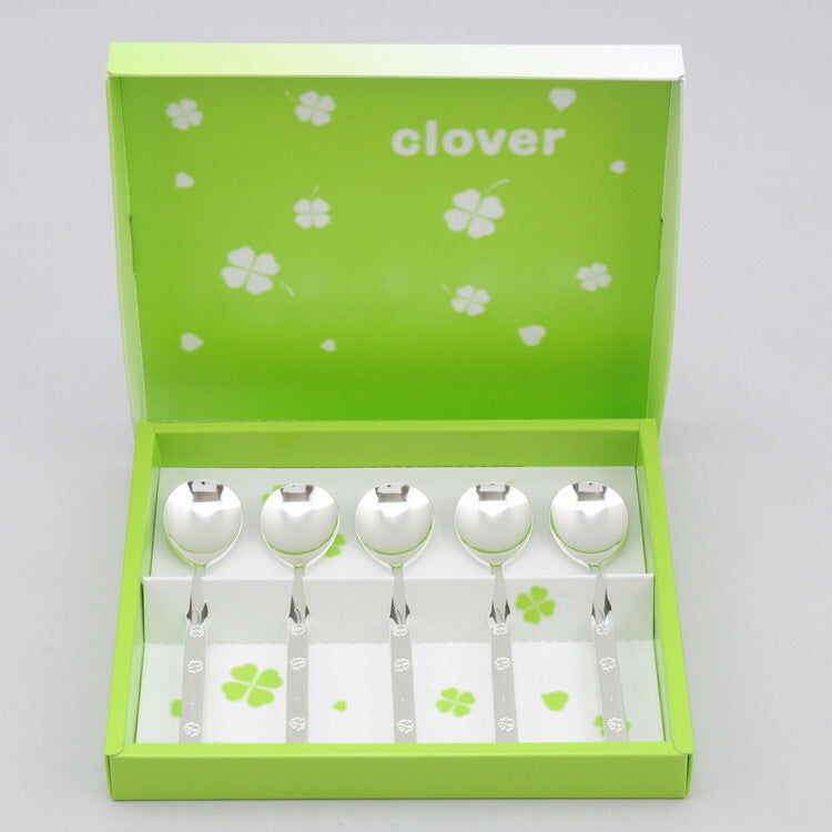 四つ葉のクローバー コーヒースプーン5PC(代引不可)