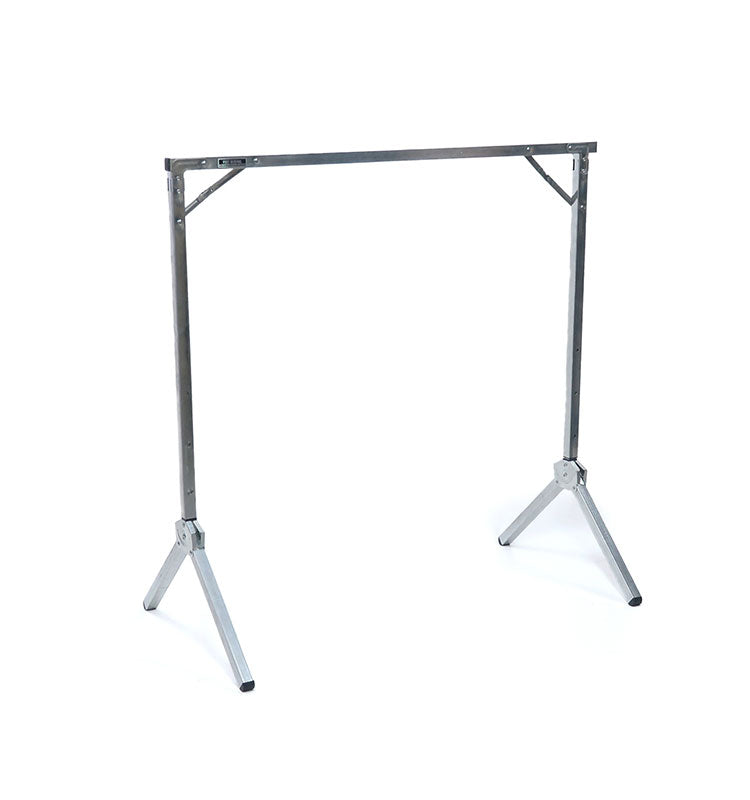 折りたたみ スチールハンガーラック 高さ3段階調節 幅100cm エキシビション フォルダブルハンガーラック 折り畳み ハンガーラック コートハンガー 衣類 収納 洋服 インダストリアル