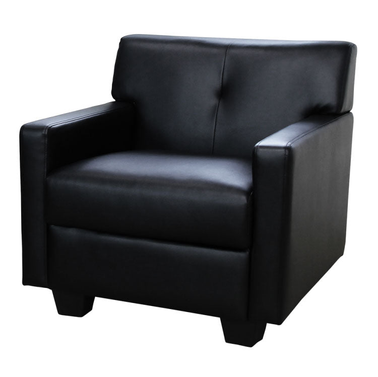 応接室ソファ 1人掛け 抗菌・防汚加工 応接椅子 1人掛けソファー ラウンジ レザー 応接室 社長室 オフィス エントランス ロビー チェア 1人用 クリーン オフィス家具(代引不可)