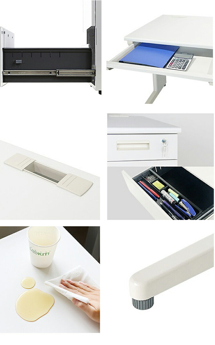 オフィスデスク 片袖机 幅140×奥行き70cm デスク 片袖デスク スチールデスク 事務机 事務用デスク ワークデスク パソコンデスク PCデスク 事務デスク 学習机 学習デスク 業務用(代引不可)