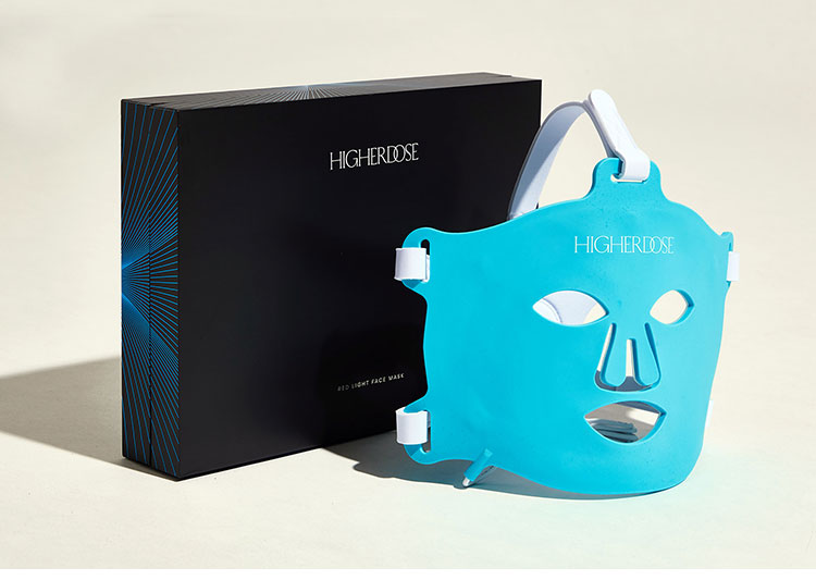 美顔 HIGHER DOSE 赤外線フェイスマスク 美白 美容 エステ 美顔器 シミ シワ フェイスマスク 赤外線 ハリ コラーゲン メラニン 代謝促進 自宅エステ(代引不可)