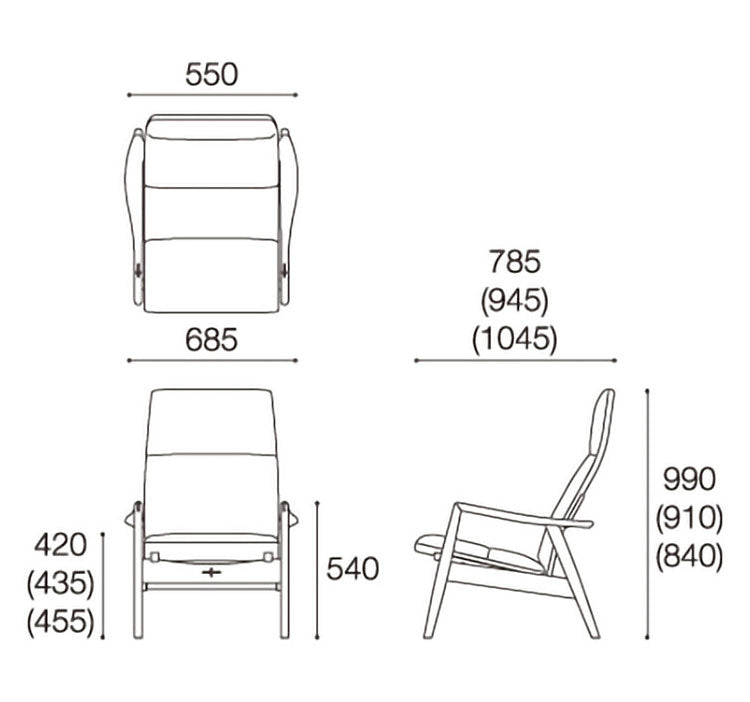 エッダ EDDA パーソナルリクライニングチェア 北欧ビンテージスタイル シンプルデザイン オイルフィニッシュでナチュラル&ハンドメイド ハイクオリティロープライス 椅子 いす リクライニング チェア(代引不可)