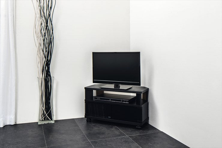 テレビ台 ローボード コーナー 幅59.5 ヌック コンパクト スリム テレビボード 収納 組み立て簡単 工具不要 おしゃれ 黒 背面 薄型 ラック(代引不可)