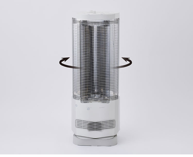 シロカ 足元ファンヒーター付き 遠赤外線暖房機 にこポカ SH-FC131 ホワイト siroca 省エネ 切タイマー機能 首振り ぬくもり持続