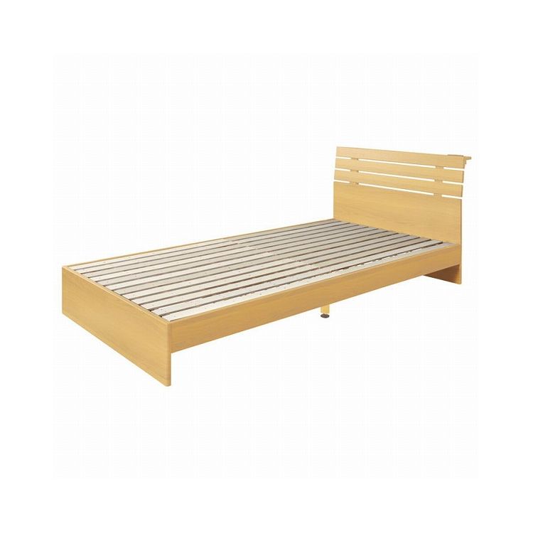 シングルベッド ベッドフレーム シングル 単品 フレームのみ すのこ 木製 シングルベッド すのこベッド 北欧 モダン シンプル おしゃれ コンセント付き(代引不可)