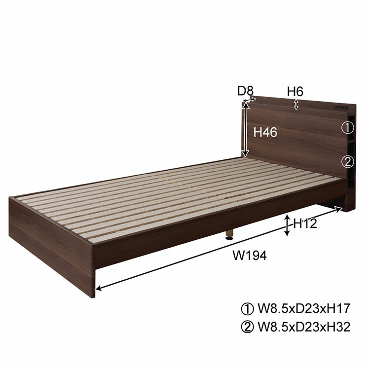 シングルベッド ベッド 寝具 約幅100cm シングル ナチュラル 宮付き 組立品 ベッドフレーム ベッドルーム 寝室 インテリア家具(代引不可)