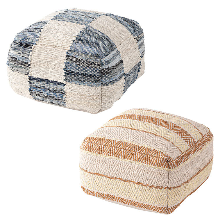 キューブスツール フロアチェア キューブスツール ブルー (完成品) フロアチェア おしゃれ 家具 インテリア コットン ポリウレタン(発泡ビーズ) ライトファニチャー(代引不可)