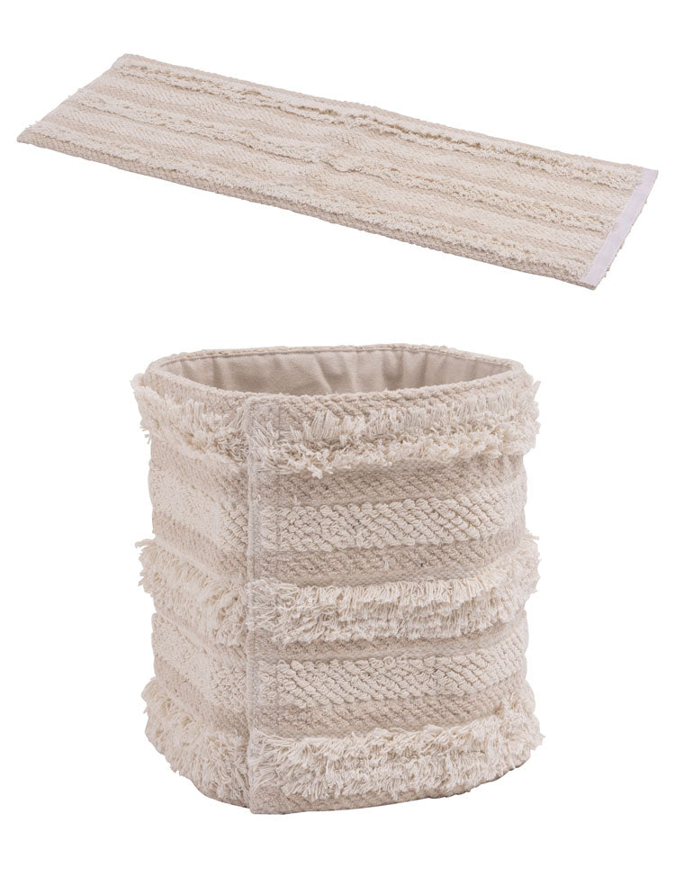 プランターカバー Mサイズ マジックテープ コットン カバー 屋内用 ガーデニング インテリア おしゃれ 北欧 かわいい シンプル 雑貨 ナチュラル 植木鉢(代引不可)